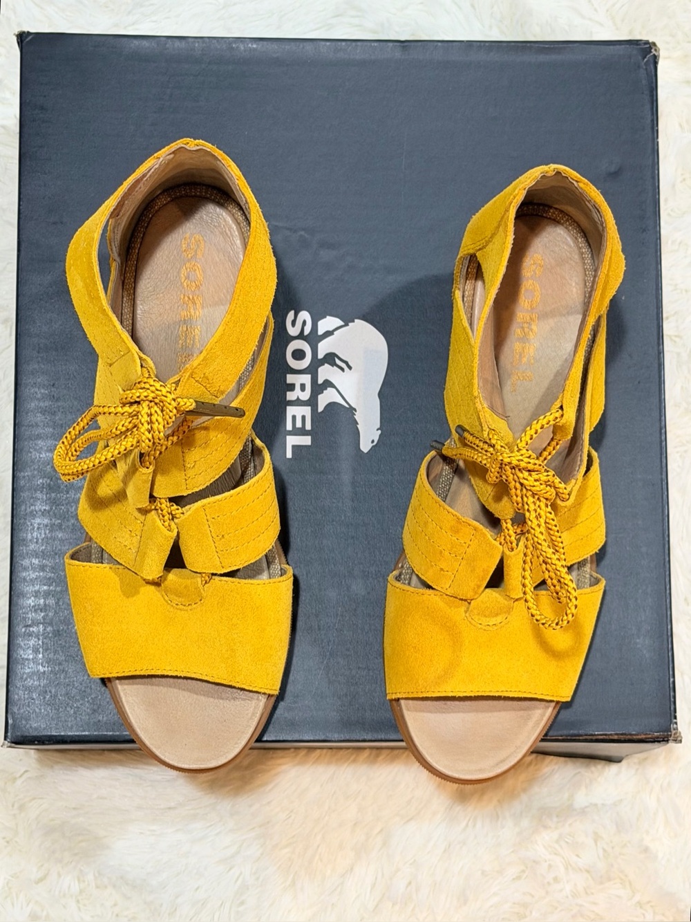 Women’s Sorel Joanie II Lace Wedge Sandals - Size 11 - Picture 2 of 15